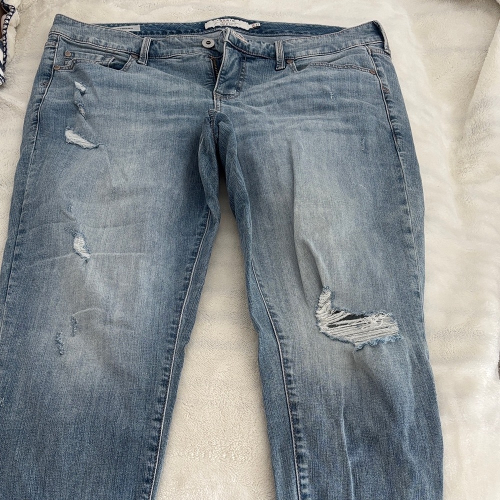 Torrid Light Blue Distressed Boyfriend Jeans